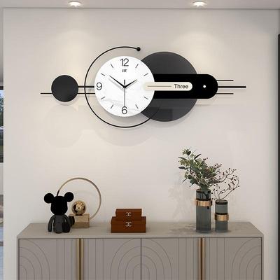 Orologio da Parete Moderno Minimalista di Lusso per Soggiorno o Ristorante - Installazione Senza Fori, Decorazione Elegante