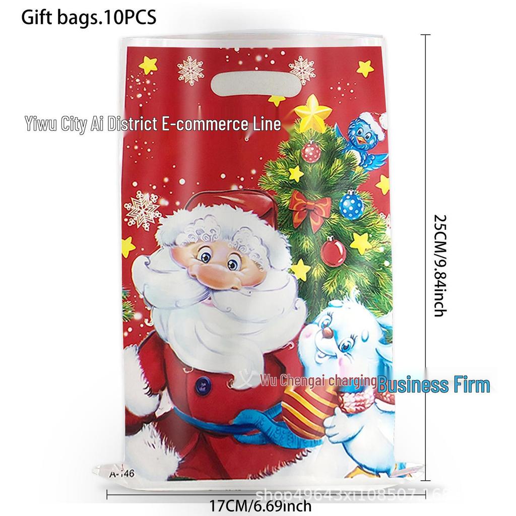 Christmas Candy Gift Bag with Pearlescent Design - Party Decoration