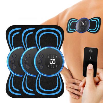 Portable Electric 8 Modes Ems Mini Neck Massager Shoulder Cervical Massage Muscle Stimulator Pain Relief Neck Back Relaxation