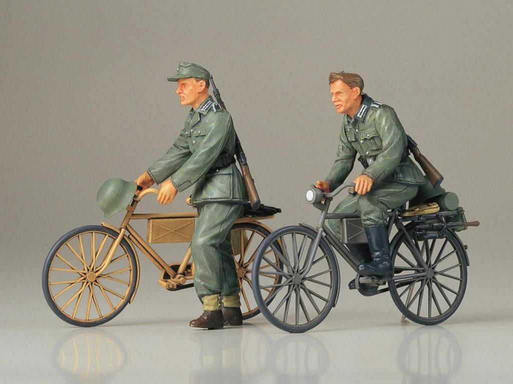 Tamiya Militär Miniatur Serie 240 Deutsche Armee Infanterie Fahrrad Marschset Plastikmodell 35240 1/35 Nr.