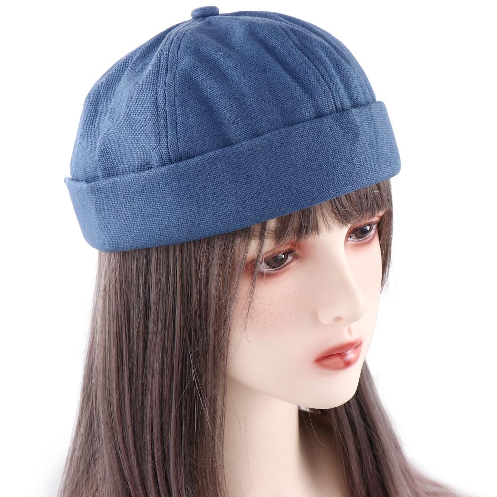 Hat Melon Hat Polar Bear Solid Color Women Skullcap Korean Style Beanie Hats Cloth Men Docker Cap