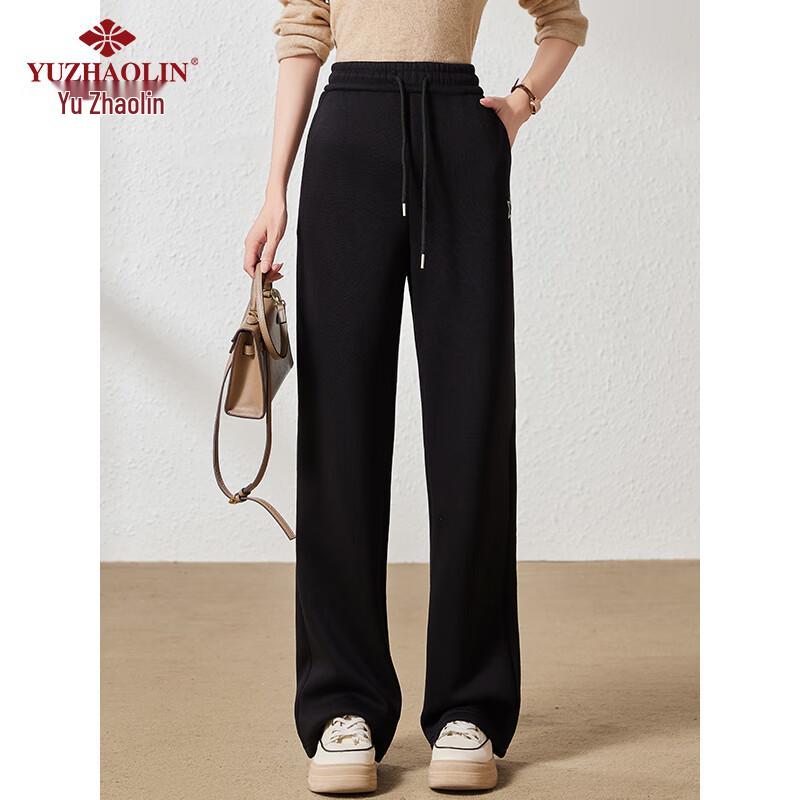Yuzhaolin Women's Fleece-Lined Straight-Leg Casual Sweatpants