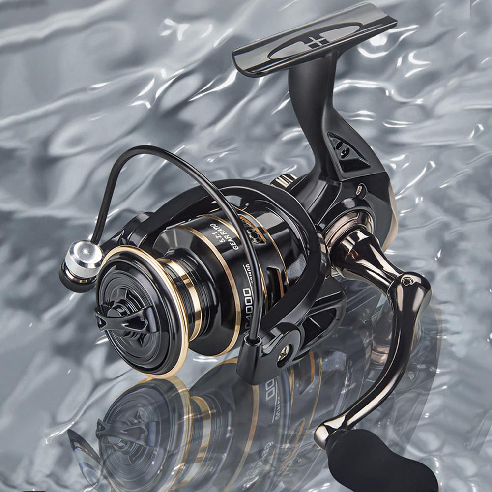All Metal Fishing Wheel 10KG Max Drag Spinning Wheel 5.2/1 Gear Ratio All Purpose Fishing Spinning Reel for Freshwater Saltwater