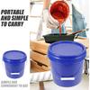 ARTIBETTER Plastic Paint Bucket with Handle and Lid Round Storage Container for Paint Multi-Purpose Use Portable Design for Outdoor Activities