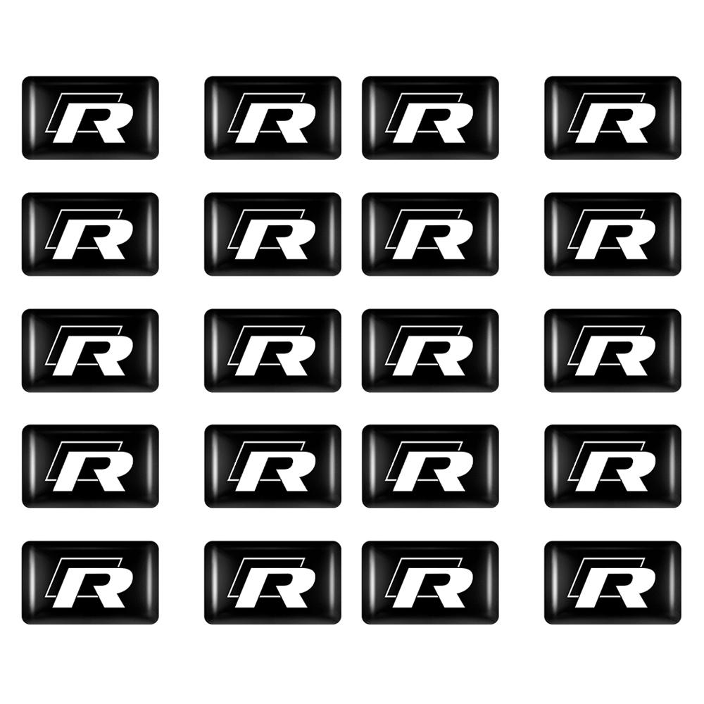 T2710/20/50Pcs 3D Fashion Car-Styling Body Waterproof Epoxy Resin Logo Sticker For Volkswagen GTI Golf Tiguan Passat Magotan Jetta 