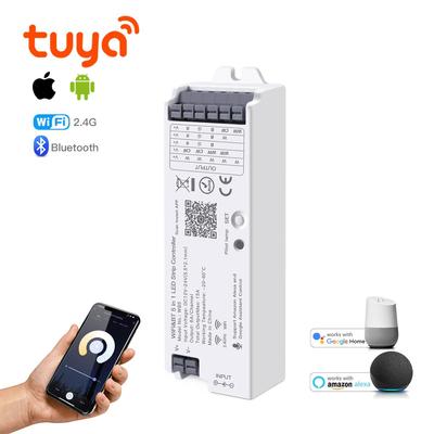 Tuya WiFi 5 in 1 Controller Smart LED RGB DC12V-24V Controllo vocale RGBCCT RGBW CCT Luce di striscia LED a colore singolo Alexa Google Home