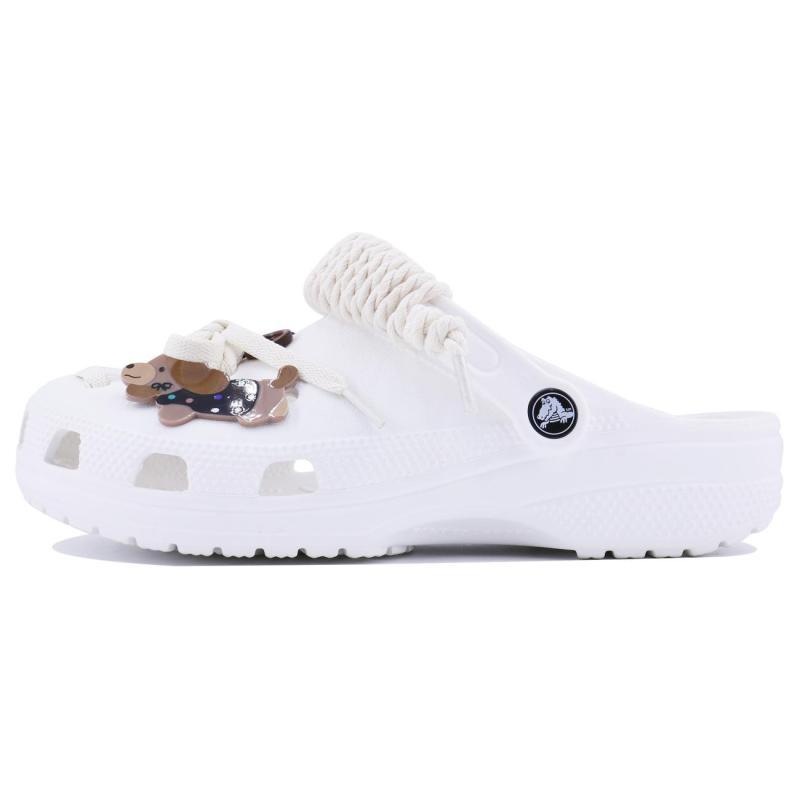 Crocs Classic clog Puppy SDS EVA Cartoon Home Casual Beach Hole Shoes Unisex White