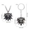 Retro Classic Fashion Pendant Witcher 3 Metal Wolf for Head Men's Animal Necklace Jewelry European American Games Jewelr