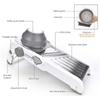 LMETJMA 18 in 1 Adjustable Mandoline Vegetable Slicer Stainless Steel Vegetable Slicer Julienne Slicer for Potato Onion JT214