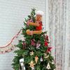 Gingerbread Man Xmas Tree Topper Stuffed Christmas Tree Toppers Creative Wine Bottle Holder Decorative for Home Holiday Party