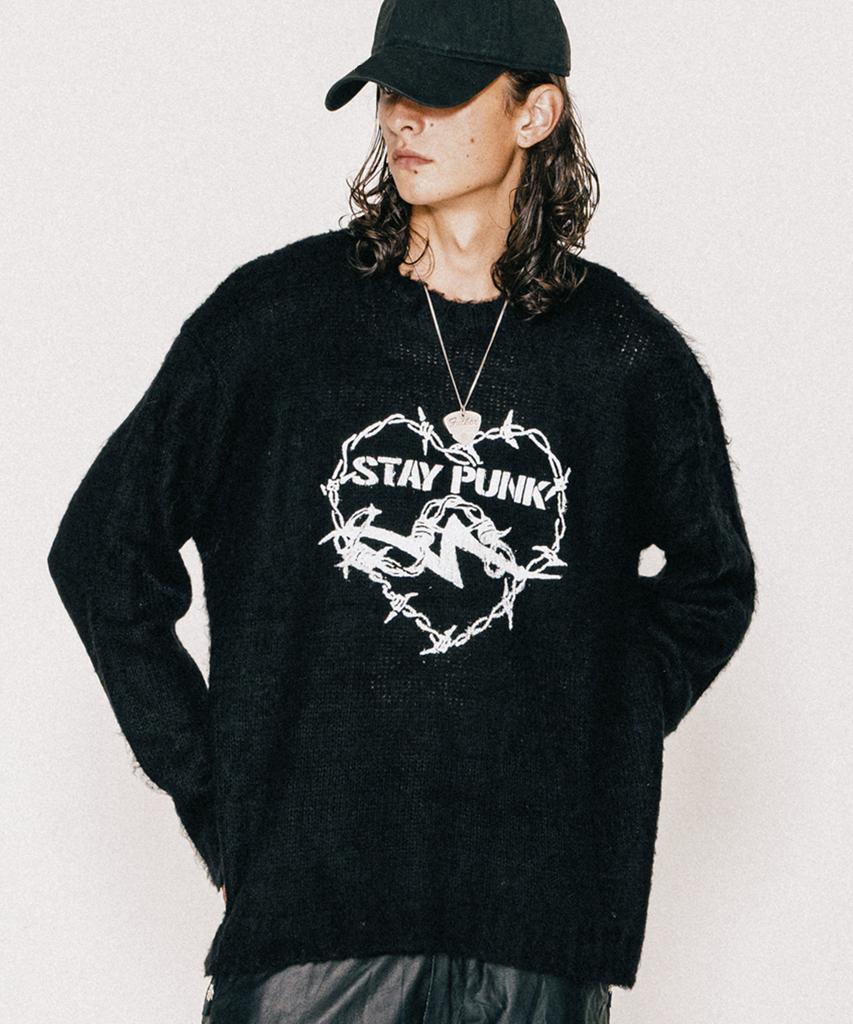 VASTIC Stay Punk Brush Knit_Black