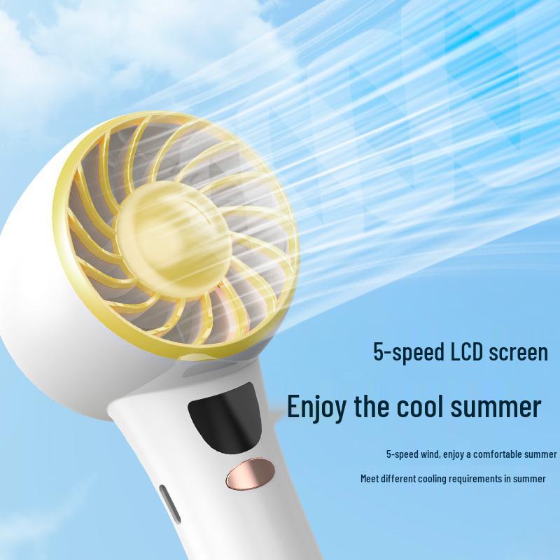 USB Rechargeable Portable Mini Handheld Fan for Desk and Outdoor Use