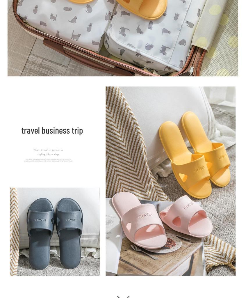 Unisex Non-slip Folding Bath Slippers for Home, Travel, and Hotels