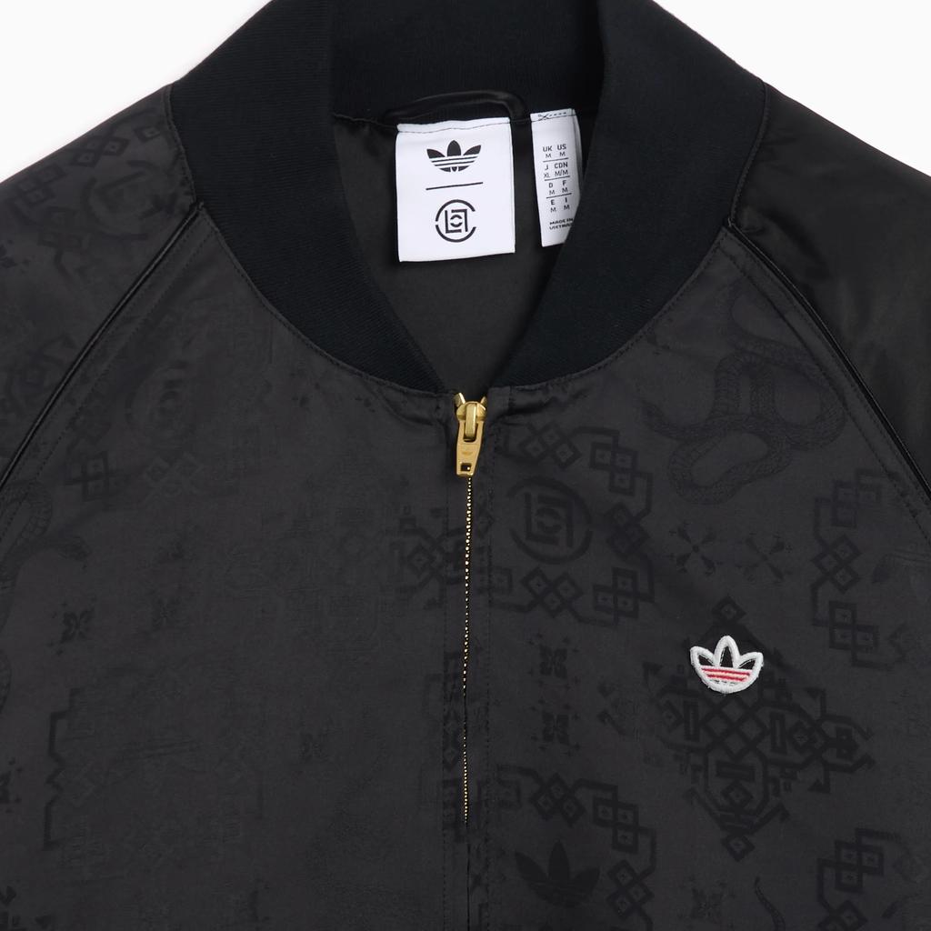 Adidas Originals X Edison Chen Kollaboration SS25 LNY SST CLOT Lässig Bequem Vielseitig Langarmjacke Herrenjacken Schwarz JD3543