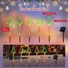 Solar Led Christmas Tree Lights Outdoor Ground Lamp Snowman Santa Claus Colorful Decor Lighting For Courtyard Balcony Garden