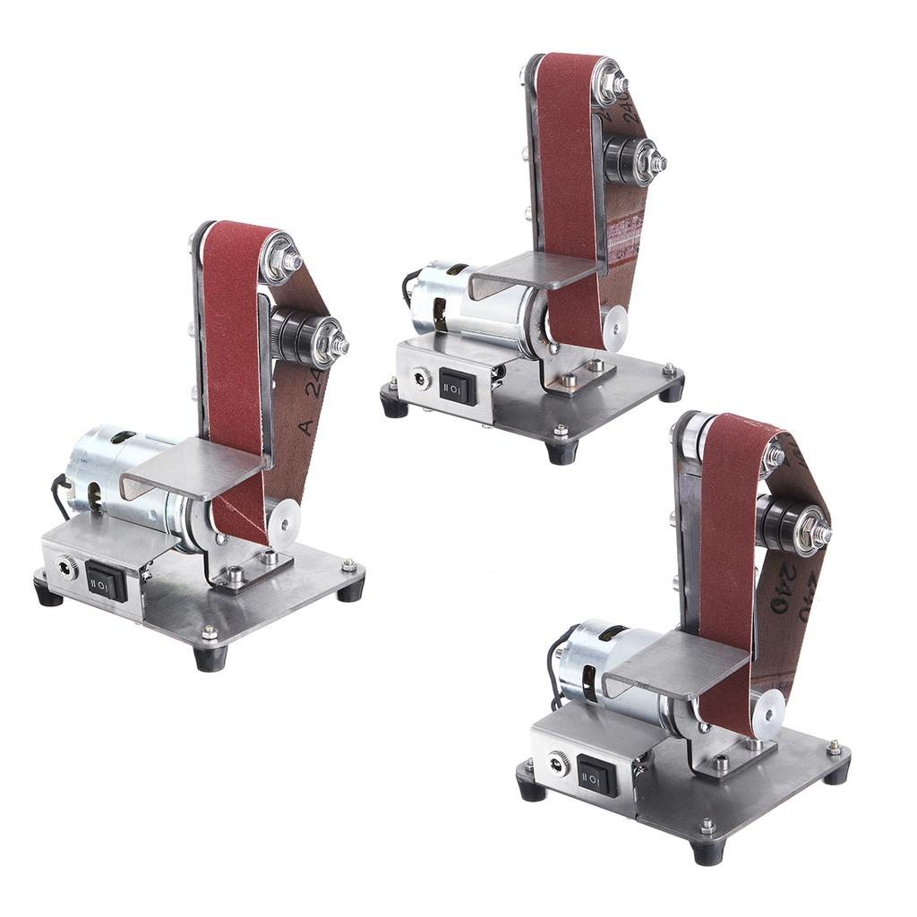 350W 9000RPM Mini Electric Belt Sander Machine Adjustable Speed Grinding Polishing Machine Multifunctional Iron Angle Grinder