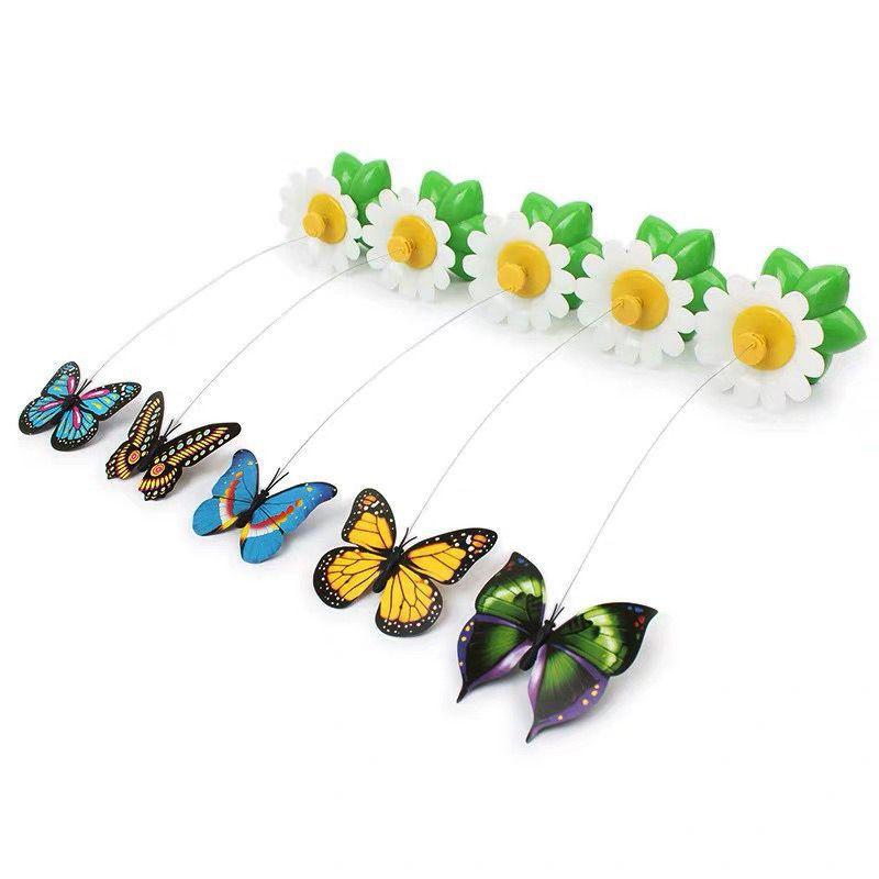 Cat, self-hi electric bird toy cat teaser rotating cat automatic flying hummingbird butterfly cat simulation