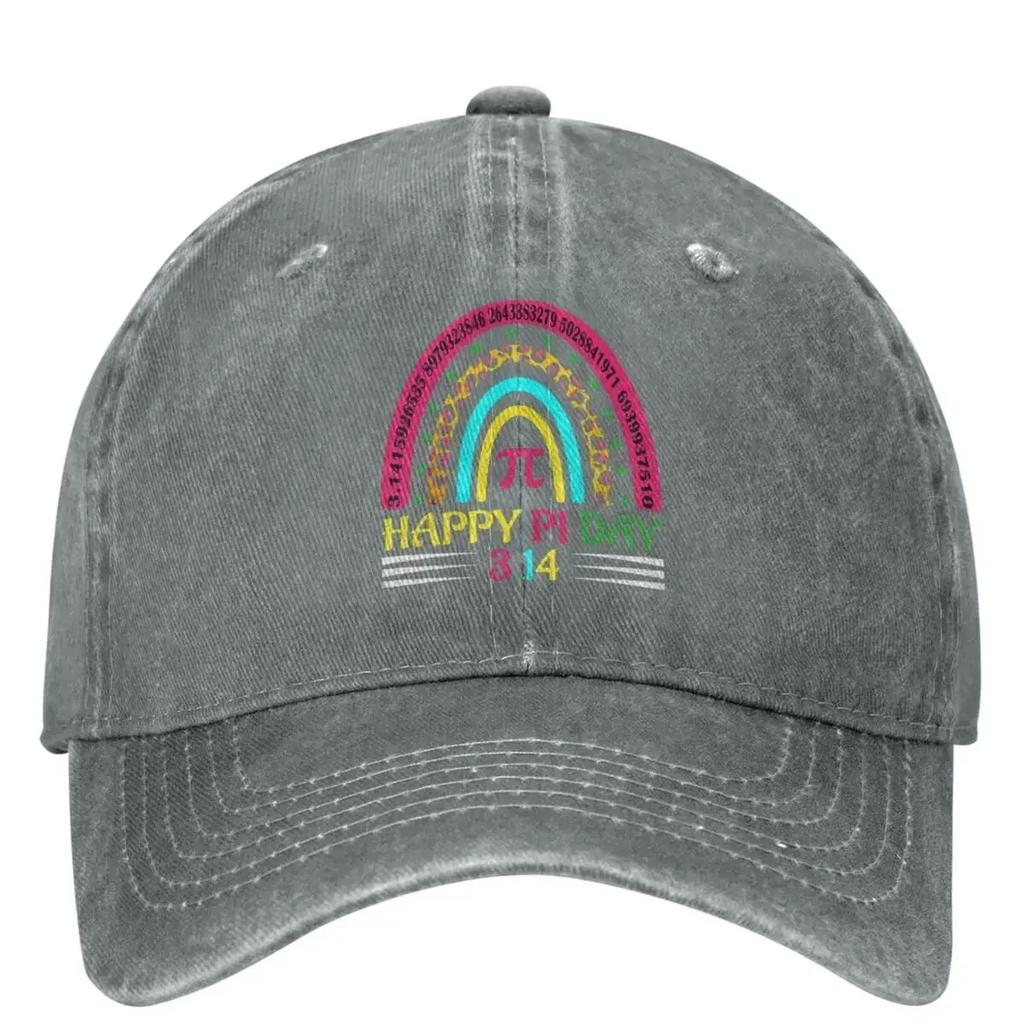 Happy Pi Day 314 Casual Baseball Cap Summer Rainbow Mathematic Trucker Hat Running Hip Hop Hats Unisex Women Funny Baseball Caps