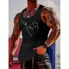 Men's Casual Striped Tank Top Sleeveless Classic Pattern