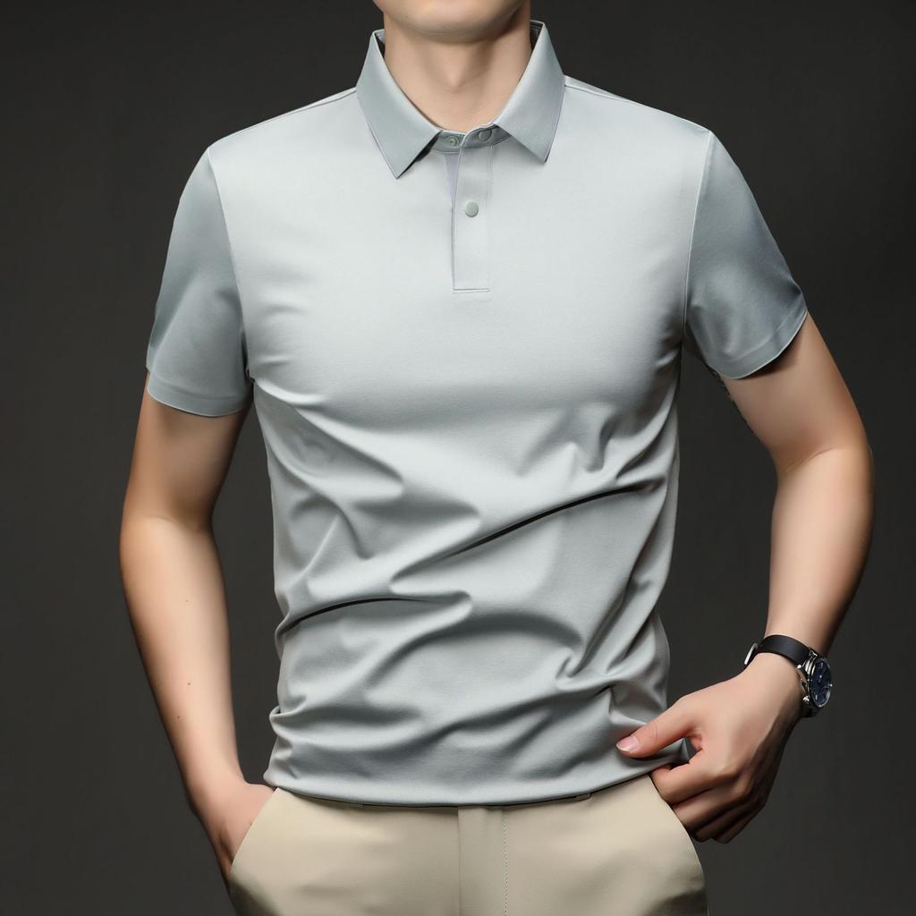Short Sleevepolo Men's Summer Business Casual Loose Fit Versatile T-Shirt