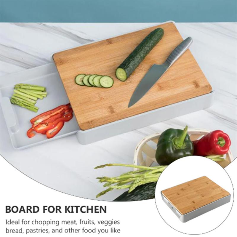 Drawer Cutting Board Bamboo Plastic Organizer Drawers Multifunction Wooden Kitchen Tool Chopping Boards