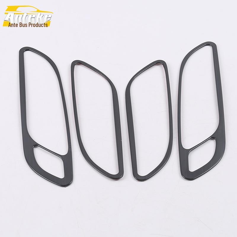Fits 18 Models: XT4 Interior Door Handle Bright Ring & Buckle Armrest Decorative Sticker Car Accessories.