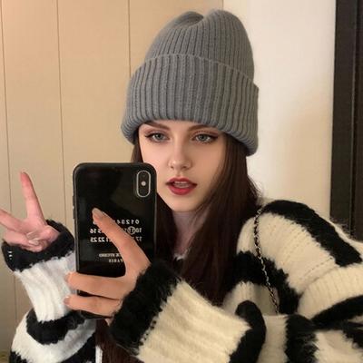 Wintermütze Damen Wollmütze Vielseitige Warme Strickmütze