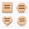 Wood Round/Square/Heart Single/Double Slot Ring Display Rack Organizer Holder Jewelry Display Stand Ring Counter Windows Display