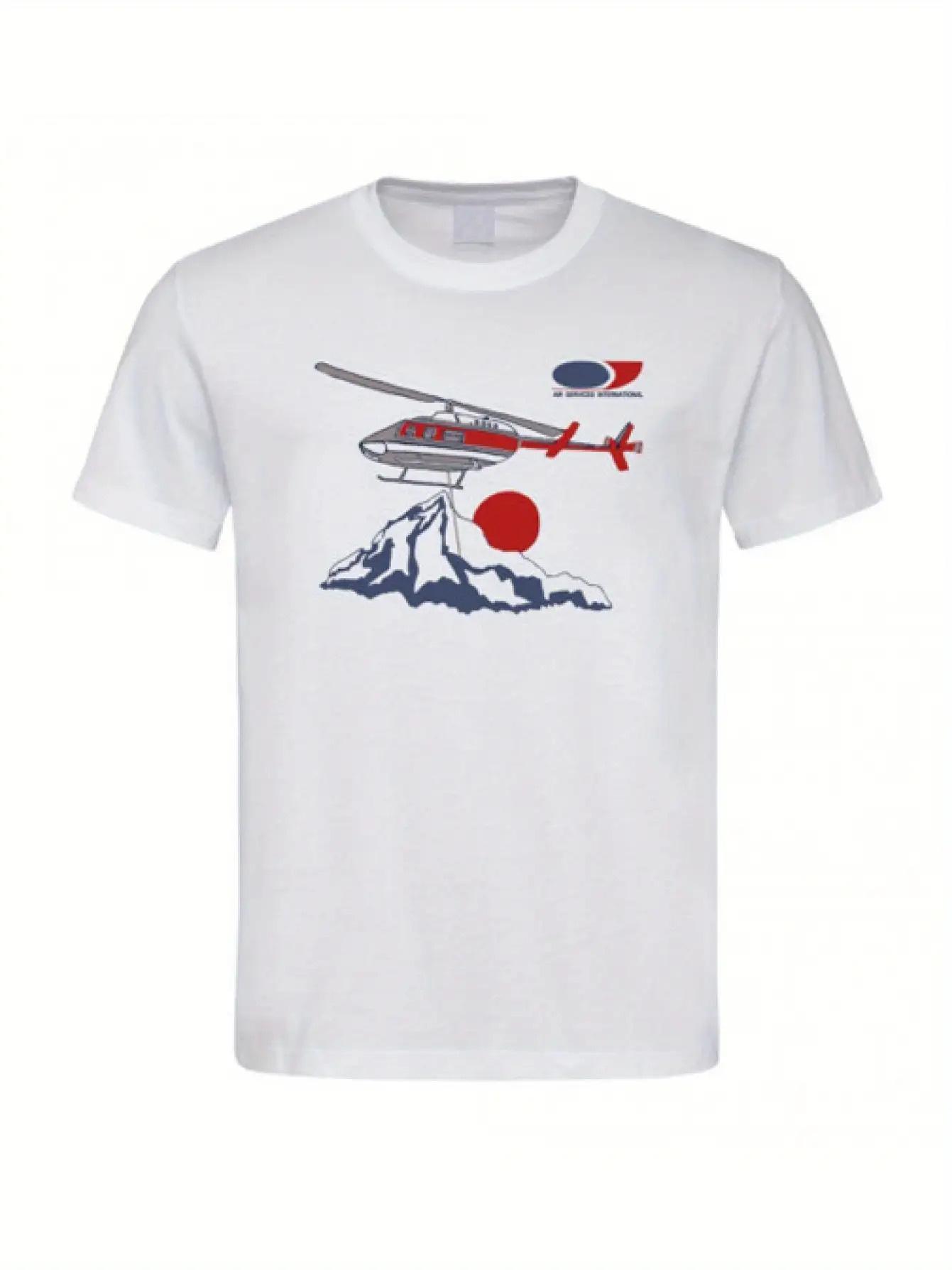Men S 1078 Napoleon Dynamite Vote for Pedro Graphic T-Shirt by Air Services International - Casual White Short Sleeve Tee Featuring Airplane XXXL