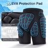 Protective Padded Shorts for Adults Upgraded Thickened 15mm Breathable Hip Butt Tailbone Impact Protection Pads for
