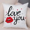 Funda de almohada de labios sexy para mujer, decoración de sofá, hogar, coche, funda de cojín con estampado de pintalabios de dibujos animados