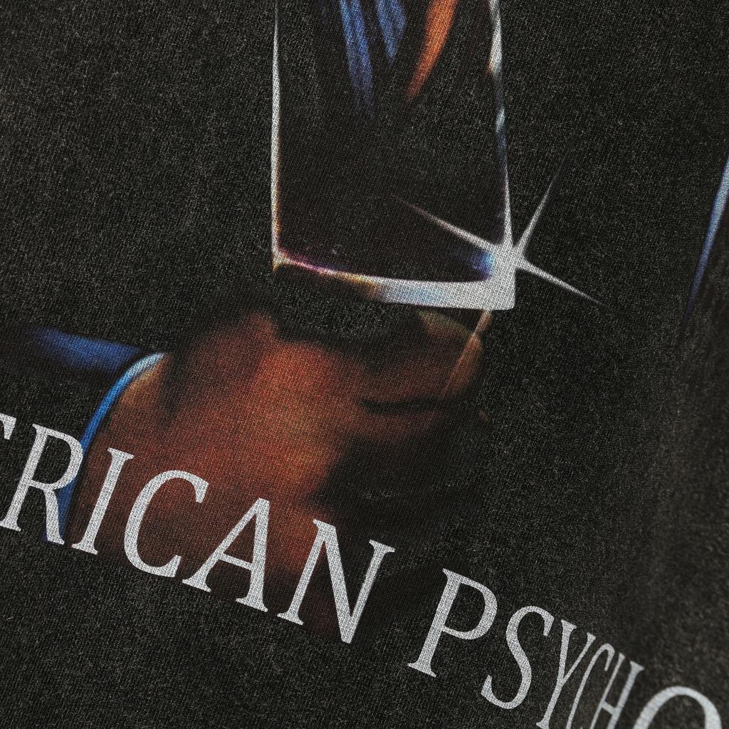 Movie A-American Psycho Vintage T-Shirt Patrick Bateman Film Halloween Horror Fan Gift Cotton Tee Men T Shirt New Tshirt Womens