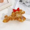 Korean Cute Poodle Dog Acetate Hair Clip: French High-End Hair Claw