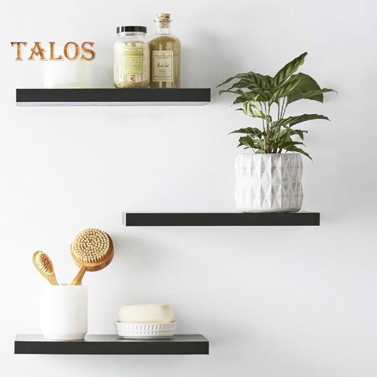 Wall Mounted Floating Shelf 22lbs Load-capacity Smooth Edge Burr Free Easy Installation Bathroom Storage Holder Floating Shelf