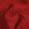 Women's Color Block Turn-down Collar Twist Knit Sweater