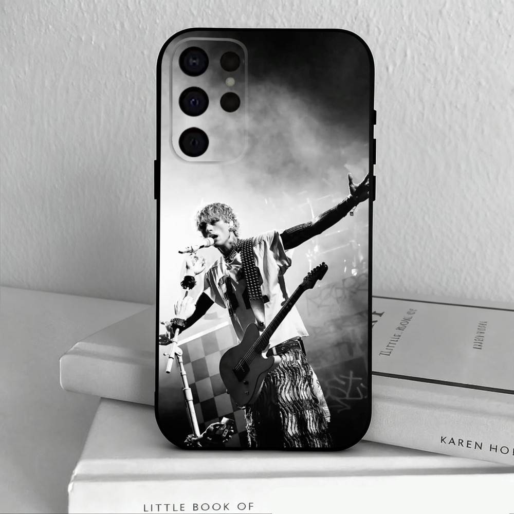 M-MGK L-Lost A-Americana Cool Phone Case For Samsung S25,24,23,22,30,21,10,9,Ultra,Plus,Lite,FE,4,5 G Soft Black Case