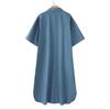 Women's Denim Dress, Shirt Collar Denim Casual Dress