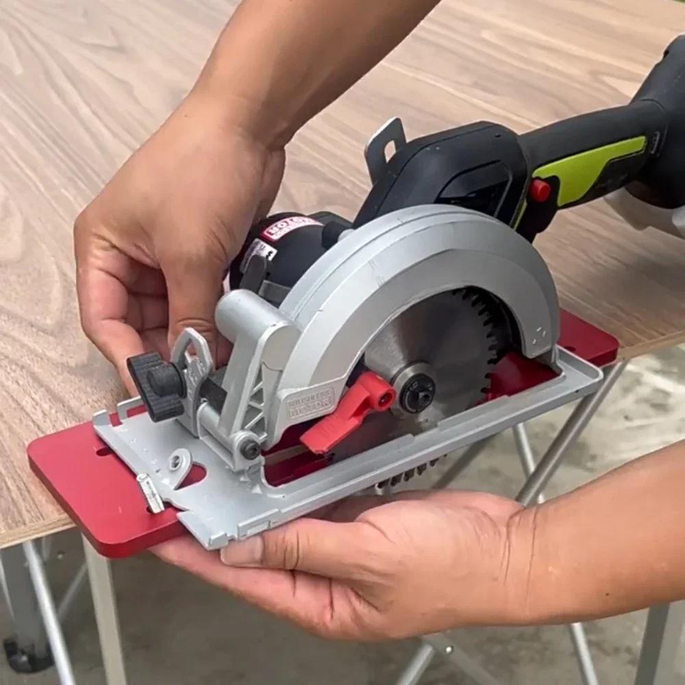 Circular Saw Cutting Guide Wood Working Holder Track Base for Milling Carpentry Tool Accessories