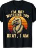 Retro Vulture Graphic T-Shirt - Funny Bird Scavenger Design with Vulture Print, Round Neck Casual Tee Suitable for - Wear, Machine Washable Apparel fo