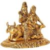 Metal Shiv Parivar Murti Metal Shiva Parvati Ganesh Idol Shiv Parivar Murti Statue Shiva Idols Family Sitting On Nandi Showpiece
