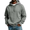 Men's Casual Raglan Long Sleeve Hooded Sweatshirt with Round Neck for Athletic and Everyday Wear