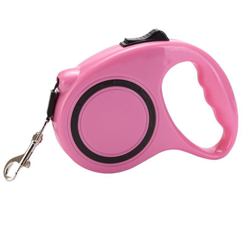 Retractable Dog Leash Large Dogs Heavy Duty Nylon Pet Walking Lead 3/5m Length Multiple Colors