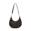Fashionable Leopard Print Vintage Shoulder Bag In Trendy Black Red Khaki And Brown Colors For Casual Style