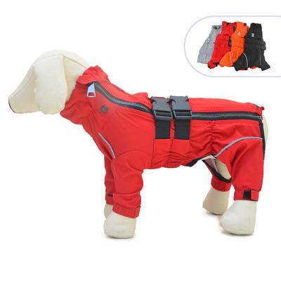 Waterproof Jacket, Lightweight Reflective Safety Dog Raincoat Windproof Snow-Proof Dog Vest for Small Medium Large
