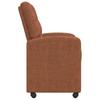 Dining Chairs with Casters 2 pcs Brown 58 x 67 x 97 cm
