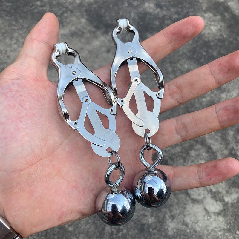 BDSM Heavy Balls Příslušenství Sponky na stydké pysky Svorky na bradavky Sexy Stimulují Flirtování Sexuální vzrušení Sexuální hračky pro ženy pro páry