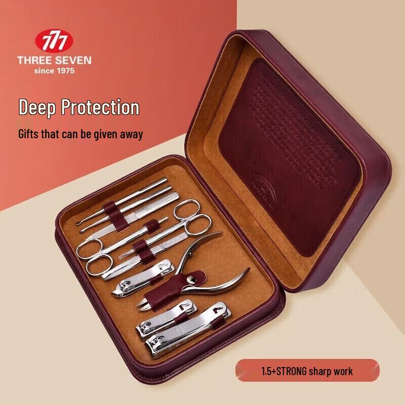 THREE SEVEN (777) 10-Piece Manicure Set
