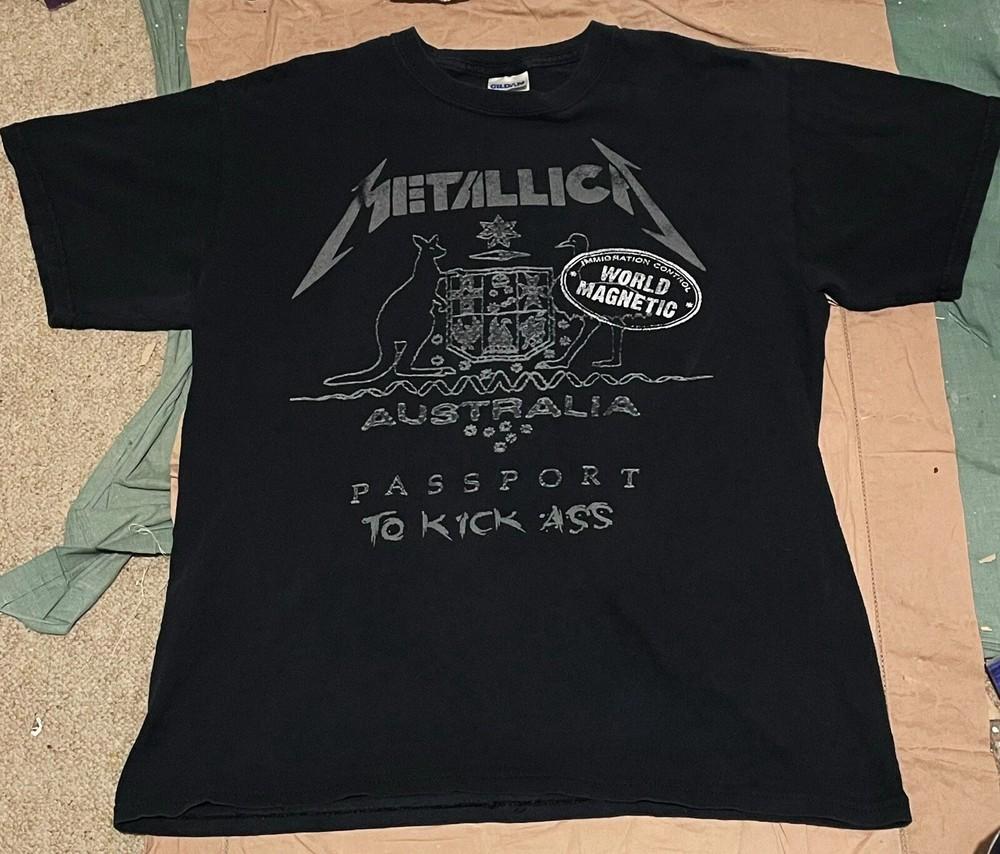 Metallica World Magnetic Tour 2010  Australia Leg Rock Graphic Tee Unisex T-Shirt XXL