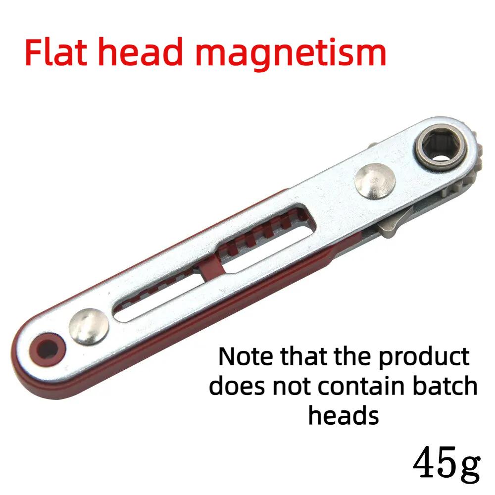 Bidirectional Forward and Reverse Ratchet Screwdriver Elbow Flat Head Wrench Cross Screwdriver Slotted Tool