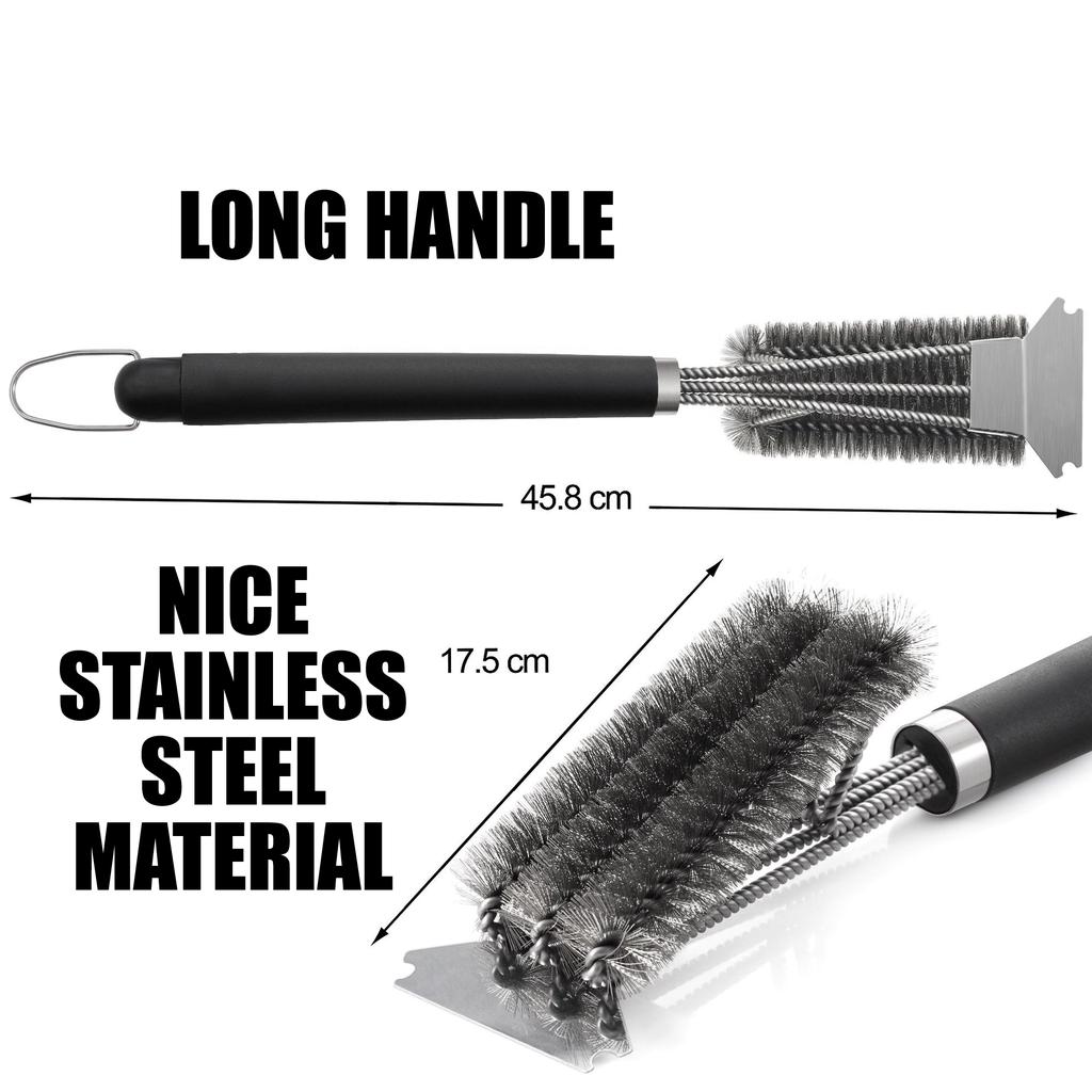 Buy New model BBQ Grill Brush Barbecue Grill Grate Cleaner Stainless Steel Wire Brush Tool at affordable prices — free shipping, real reviews with photos — Joom Buy New model BBQ Grill Brush Barbecue Grill Grate Cleaner Stainless Steel Wire Brush Tool at affordable prices — free shipping, real reviews with photos — Joom